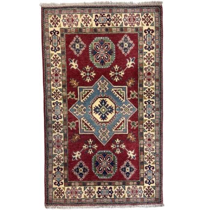 165 x 98cm Hand Knotted Afghan Kazak – Wool Rug