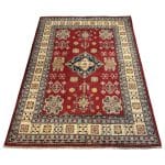 206 x 149cm Hand Knotted Afghan Kazak – Wool Rug - Image 3