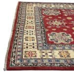 206 x 149cm Hand Knotted Afghan Kazak – Wool Rug - Image 5