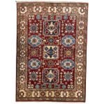 205 x 146cm Hand Knotted Afghan Kazak – Wool Rug