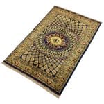 180 x 118cm Hand Knotted Domes Design Afghan Tashqandi – Wool Rug - Image 3