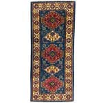 192 x 81cm Hand Knotted Afghan Kazak – Wool Runner Rug