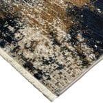 230 x 160cm Modern Blue Machine Made Rug - Image 5