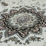 230 x 160cm Persian Isfahan Design Beige Machine Made Rug - Image 5