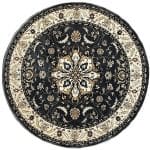 200 x 200cm Shahrazad Grey Persian Design Round Rug