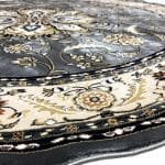 200 x 200cm Shahrazad Grey Persian Design Round Rug - Image 4