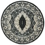200 x 200cm Grey Persian Design Round Rug
