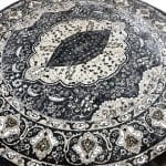 200 x 200cm Grey Persian Design Round Rug - Image 2
