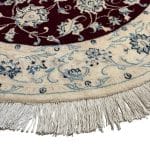 160 x 103cm Hand Knotted Oval Persian Nain Nohla – Wool And Silk Rug - Image 5