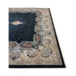 350 x 250cm Persian Navy Kirman Floral Rug - Image 4