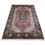 214 x 143cm Hand Knotted Indian Silk Jaipur Oriental Rug - Image 3