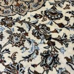 341 x 252cm Hand Knotted Persian Kashan Cream Wool Rug - Image 5