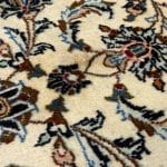 341 x 252cm Hand Knotted Persian Kashan Cream Wool Rug - Image 6