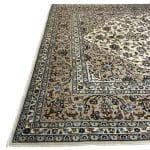 341 x 252cm Hand Knotted Persian Kashan Cream Wool Rug - Image 7