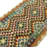 207 x 91cm Hand Woven Afghan Kilim Chobi Runner Rug - Image 3