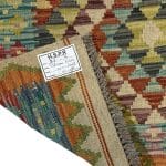 207 x 91cm Hand Woven Afghan Kilim Chobi Runner Rug - Image 6