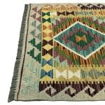 200 x 73cm Hand Woven Afghan Kilim Chobi Runner Rug - Image 3