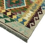 200 x 73cm Hand Woven Afghan Kilim Chobi Runner Rug - Image 4
