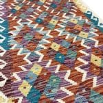 392 x 83cm Hand Woven Afghan Kilim Chobi Runner Rug - Image 3