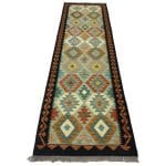 300 x 82cm Hand Woven Afghan Kilim Chobi Runner Rug