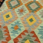 300 x 82cm Hand Woven Afghan Kilim Chobi Runner Rug - Image 2