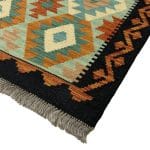 300 x 82cm Hand Woven Afghan Kilim Chobi Runner Rug - Image 5