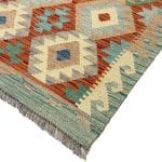 296 x 81cm Hand Woven Afghan Kilim Chobi Runner Rug - Image 6