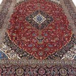 388 x 290cm Thick Pile Hand Knotted Persian Kashan Wool Rug - Image 3