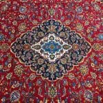 388 x 290cm Thick Pile Hand Knotted Persian Kashan Wool Rug - Image 6