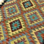 224 x 86cm Hand Woven Afghan Kilim Chobi Runner Rug - Image 2
