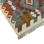 239 x 85cm Hand Woven Afghan Kilim Chobi Runner Rug - Image 5