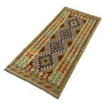 195 x 86cm Hand Woven Afghan Kilim Chobi Runner Rug - Image 3
