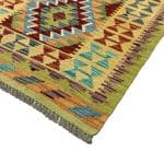 195 x 86cm Hand Woven Afghan Kilim Chobi Runner Rug - Image 4