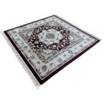 160 x 160cm Persian Kashan Mashad Design Square Rug - Image 4