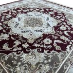 160 x 160cm Persian Kashan Mashad Design Square Rug - Image 3