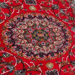 160 x 160cm Red Persian Kashan Design Square Rug - Image 5