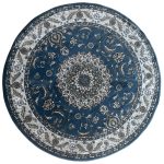 160 x 160 Persian Blue Ardakan Design Floral Round Rug