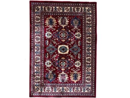 230 x 160cm Afghan Kazak Design Machine Made Rug