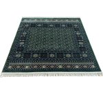 160 x 160cm Green Bokhara Design Square Rug - Image 2