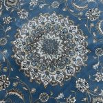 160 x 160 Persian Blue Ardakan Design Floral Round Rug - Image 4