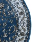 200 x 200cm Persian Floral Design Blue Round Rug - Image 5