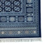 160 x 160cm Navy Bokhara Design Square Rug - Image 5