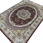 300 x 200cm Turkish Machine Made Persian Kashan Red Rug - Image 3