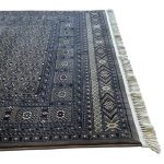 160 x 160cm Afghan Bokhara Design Brown Square Rug - Image 7