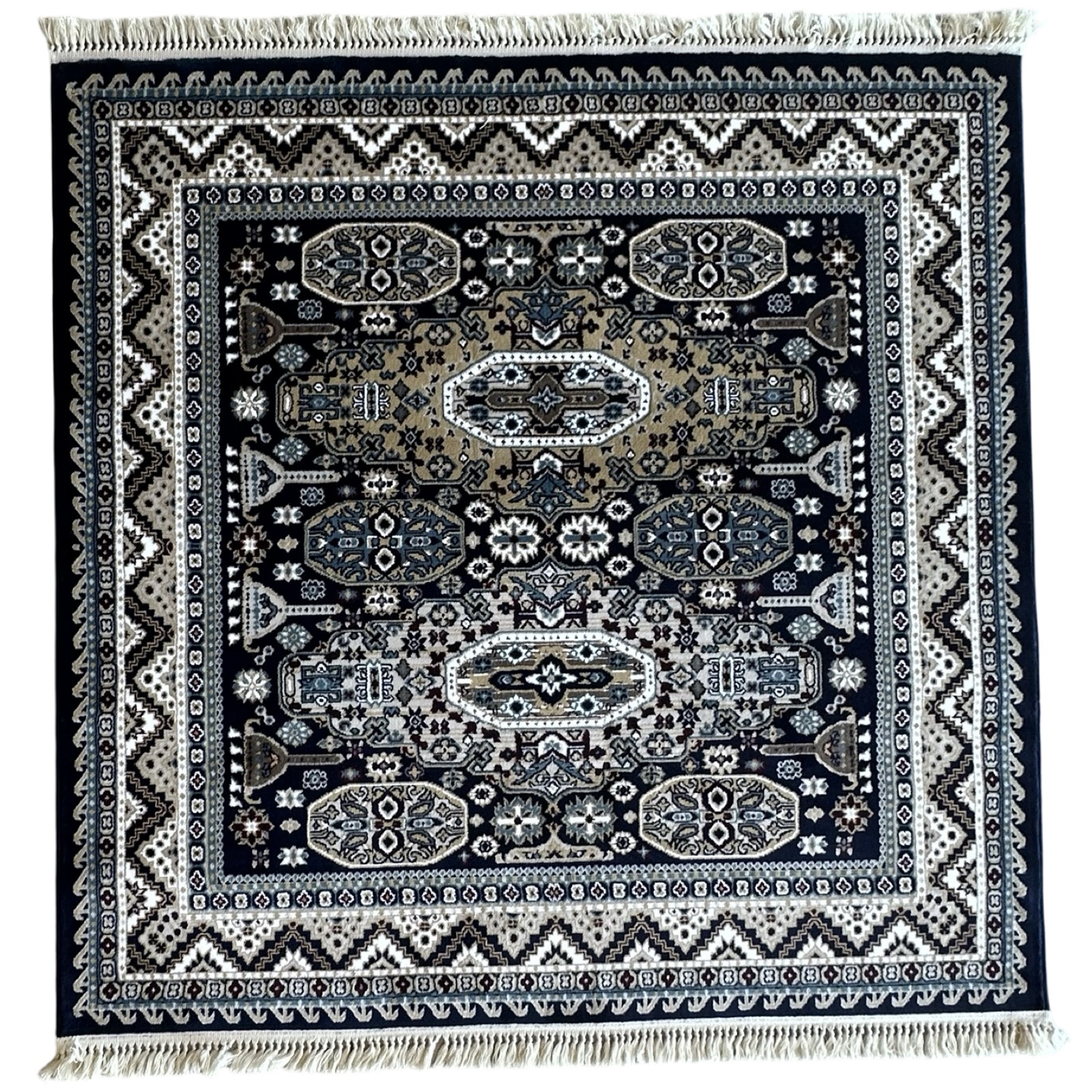 prooooo_31 160 x 160cm Afghan Kazak Design Square Rug - Image 1