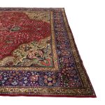 390 x 305 Large Size Hnad Knotted Persian Tabriz Wool Rug - Image 4