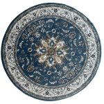 160 x 160cm Floral Medallion Persian Design Round Rug
