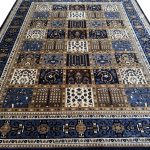 400 X 300cm Blue Bakhtyari Persian Design Machine Made Rug - Image 2