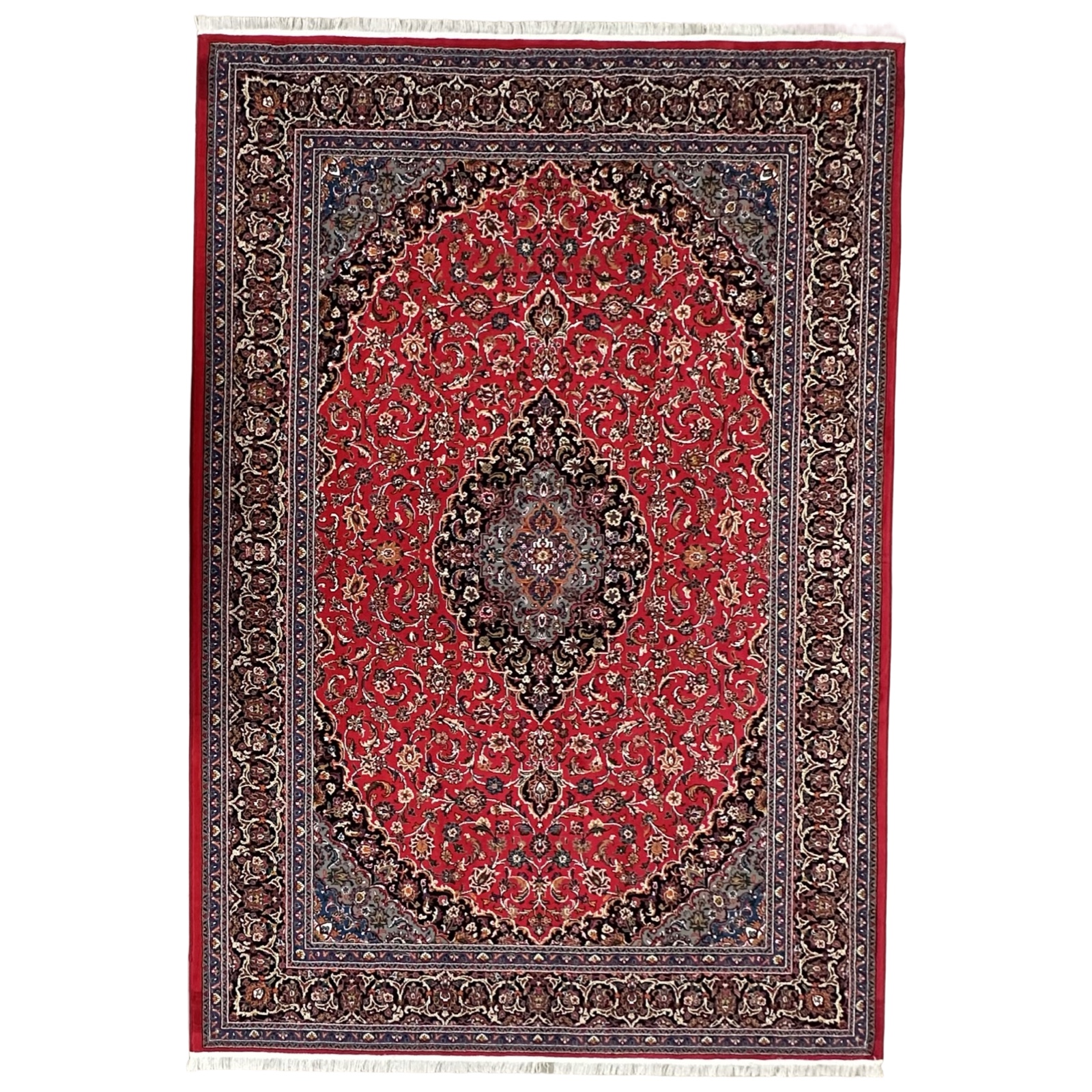 prooooo_35 225 x 150cm Persian Red Kashan Machine Made Rug - Image 1