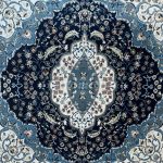160 x 160cm Persian Mashad Machine Made Square Rug - Image 4